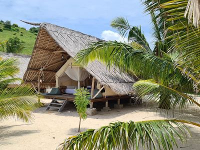 Glamping auf Le Pirate Island in Indonesien
