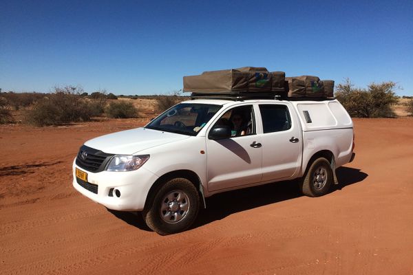 Unser Mietwagen in Namibia