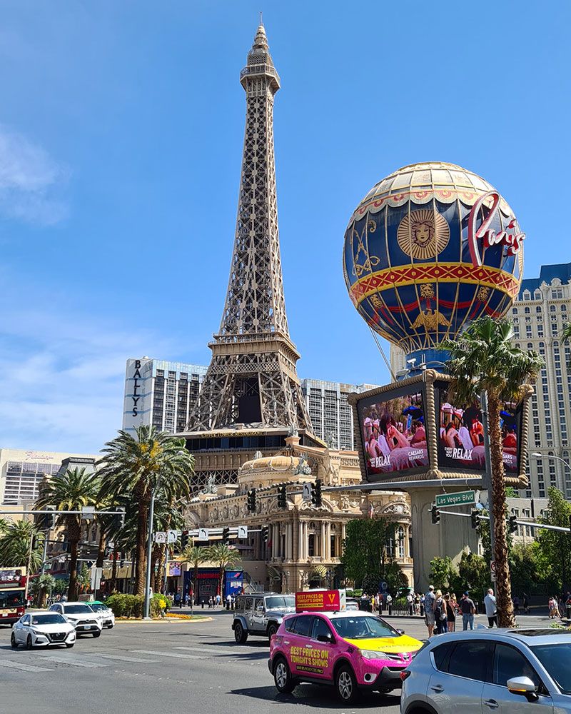 Meilen bei booking.com für das Paris Las Vegas