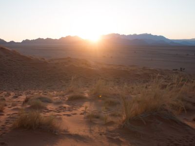 Sonnenaufgang von der Elim Düne aus