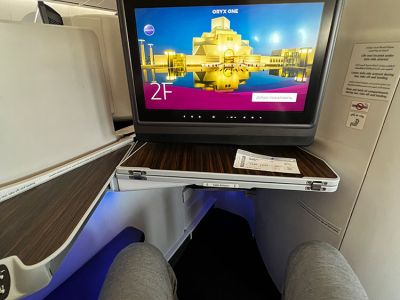 Qatar Airways Business Class - Beinfreiheit