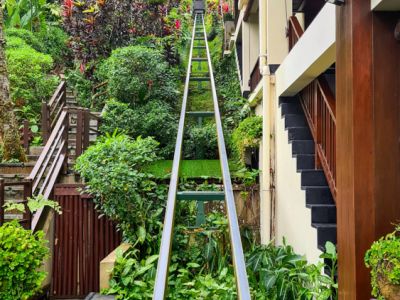 Seilbahn im Hanging Gardens of Bali