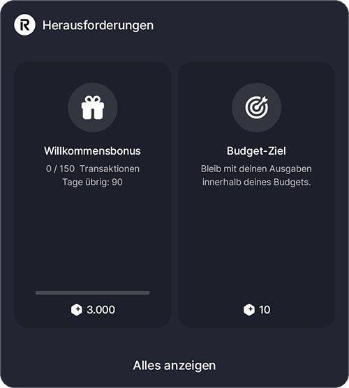 RevPoints sammeln mit Herausforderungen