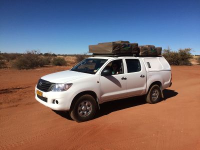 Unser Mietwagen in Namibia