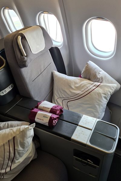 Sitz 1A in der Eurowings Discover Business Class