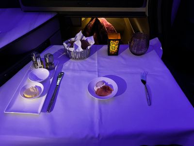 Gruß aus der Küche - Qatar Qsuite A350