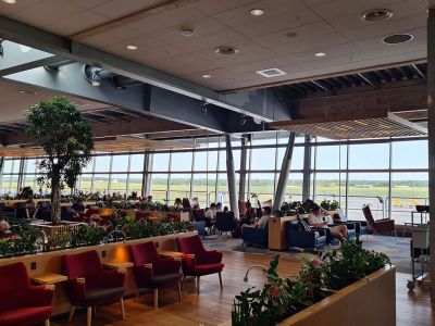 Blick in King Amlet Lounge in Billund