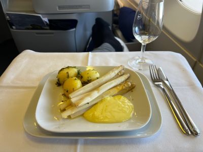 Lufthansa Business Class - Spargel