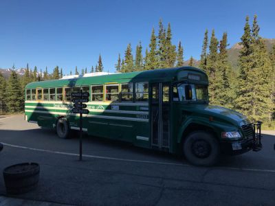 Shuttle Bus im Denali Nationalpark in Alaska