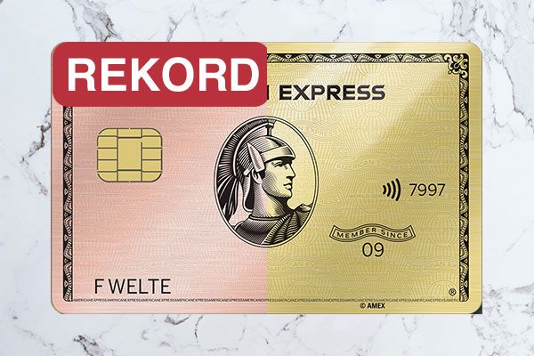 Rekordbonus American Express Gold Card