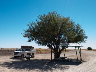 Rastplatz auf dem Weg nach Mariental