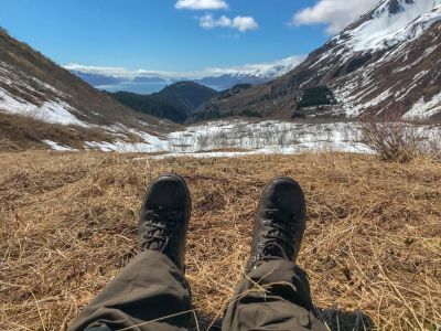 Pause auf dem Berg