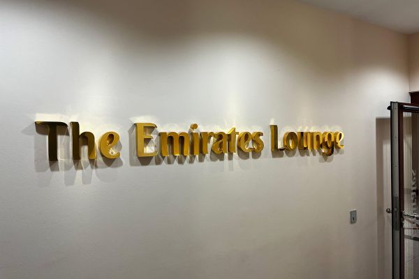 Emirates Business Lounge Düsseldorf - Willkommen
