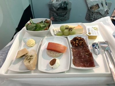 Essen in der Condor Business Class