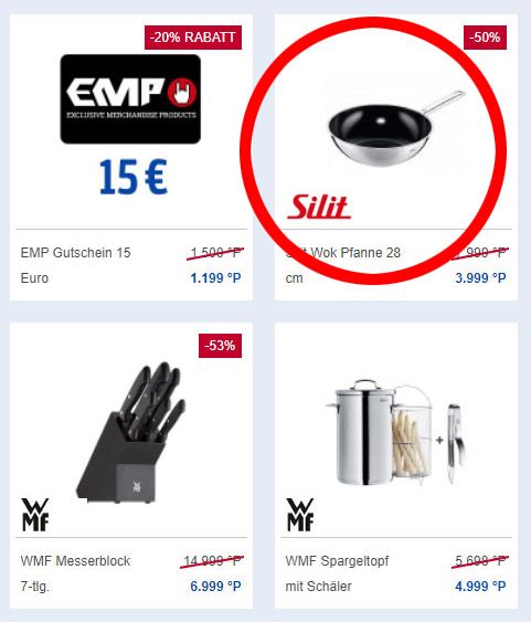 Der Prämienshop ist keine Option