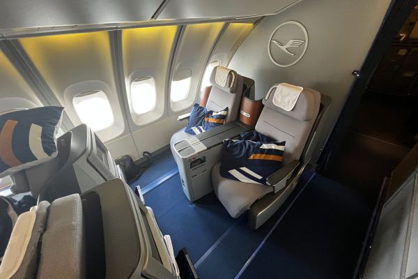 Lufthansa Business Class - Sitzplatz