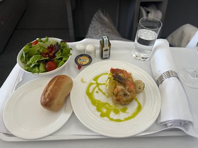 Emirates Business Class Boeing 777 - Vorspeise