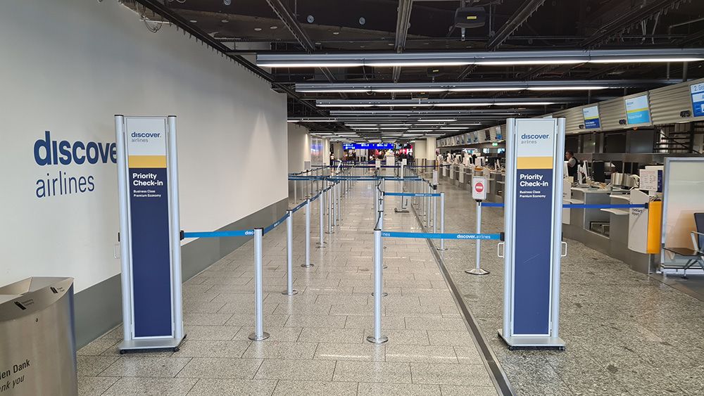 Premium Check-In von Discover Airlines in Frankfurt
