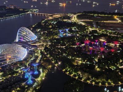 Blick auf die Gardens by the Bay