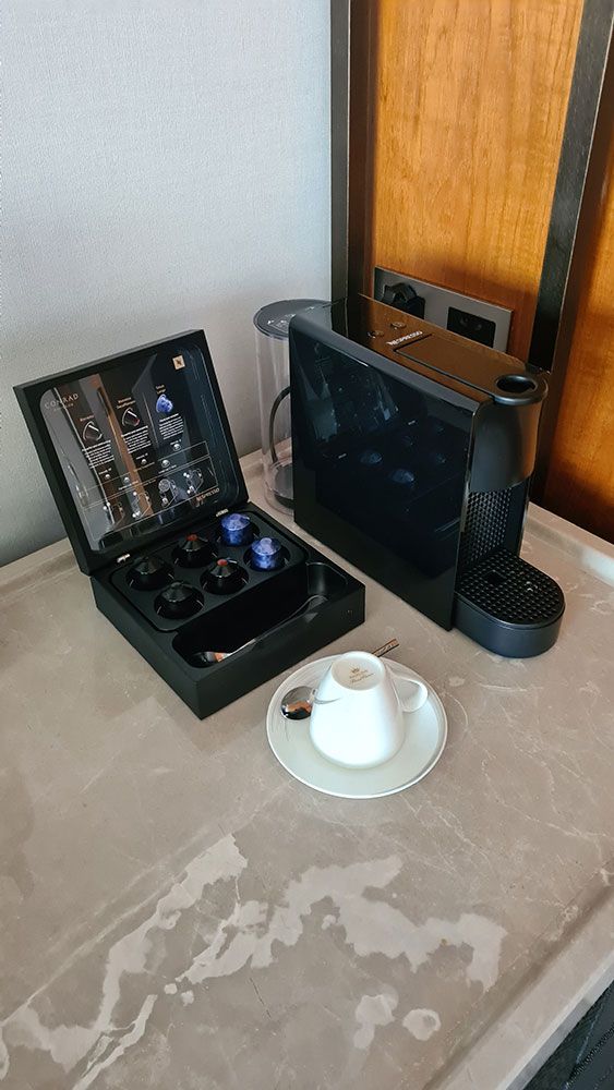 Nespresso Kaffeemaschine im Conrad Bangkok