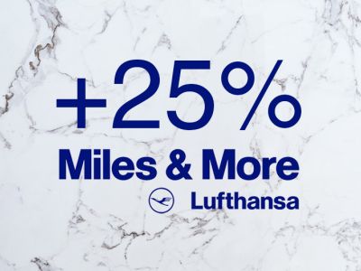 25% Bonus Miles and More