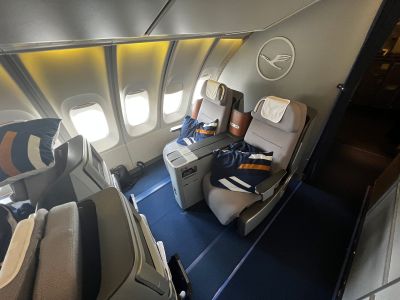 Lufthansa Business Class - Sitzplatz