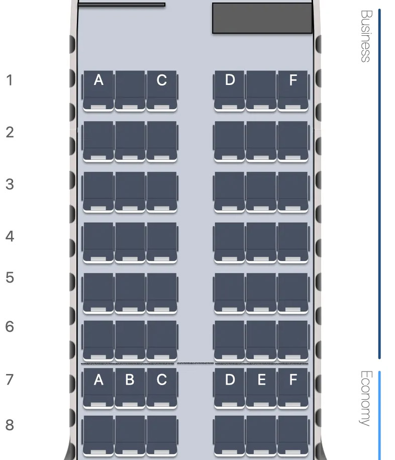 Aegean Airlines A320 LOPA