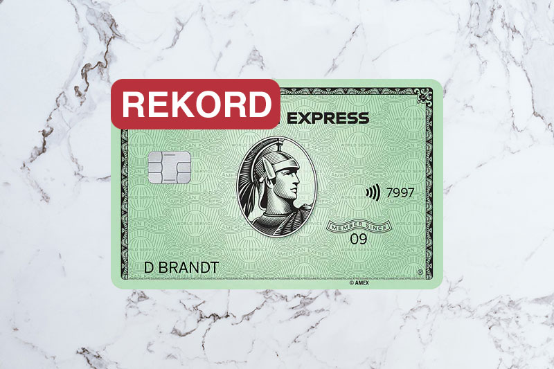 Rekordbonus bei der American Express Card
