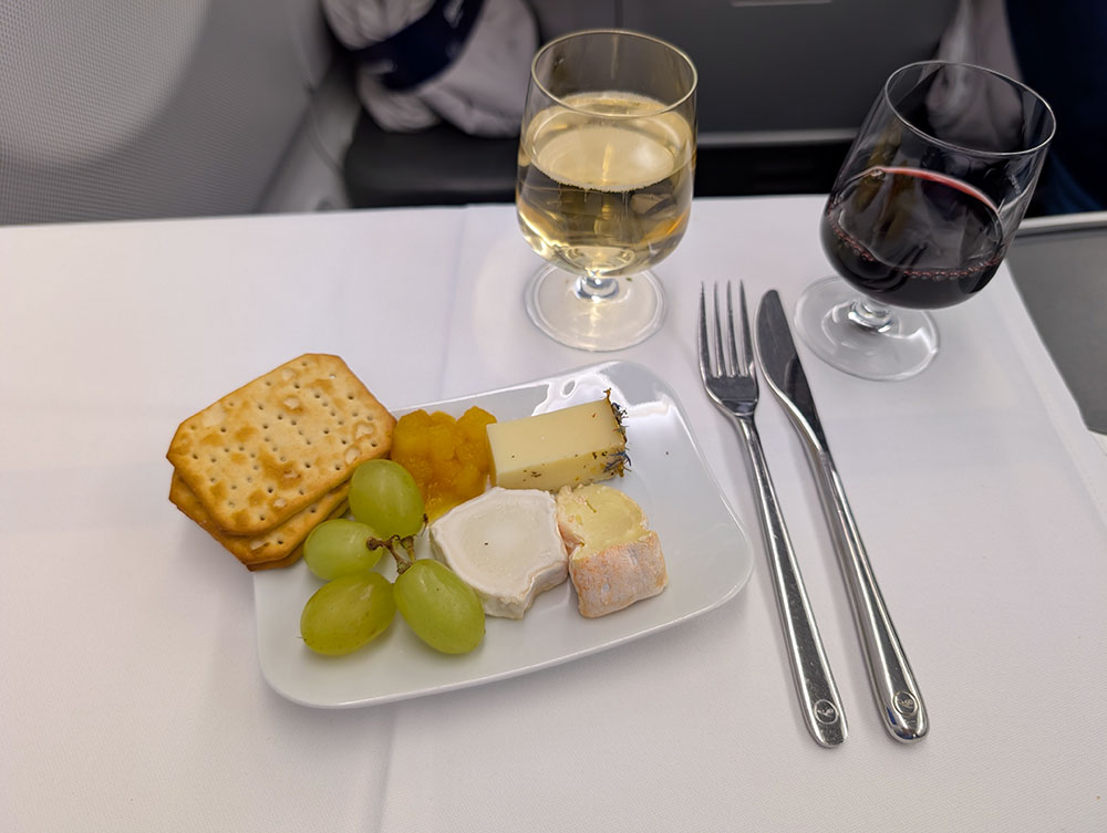Käseplatte mit Portwein