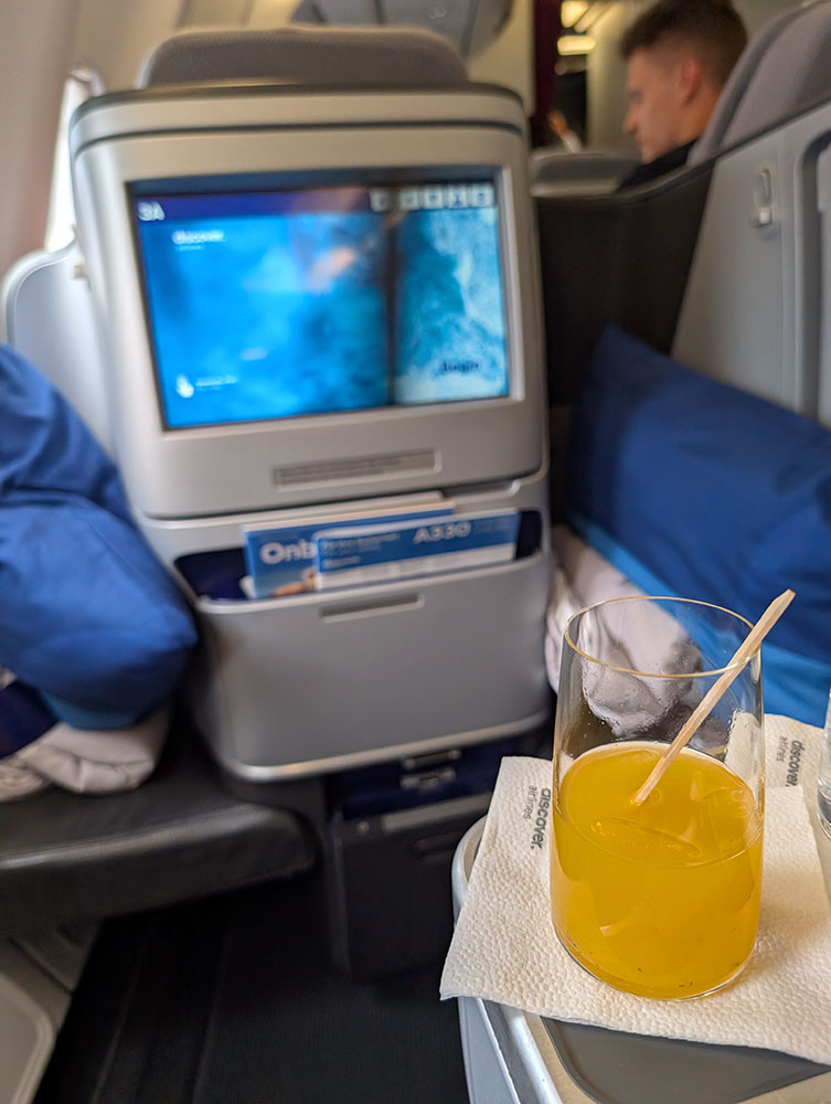 Discover Airlines A330 Business Class Sitz 5K