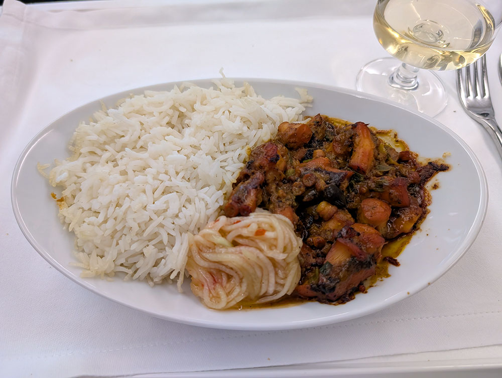 Mauritisches Oktopus-Curry