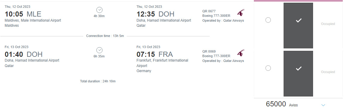 MLE-FRA Privilege Club