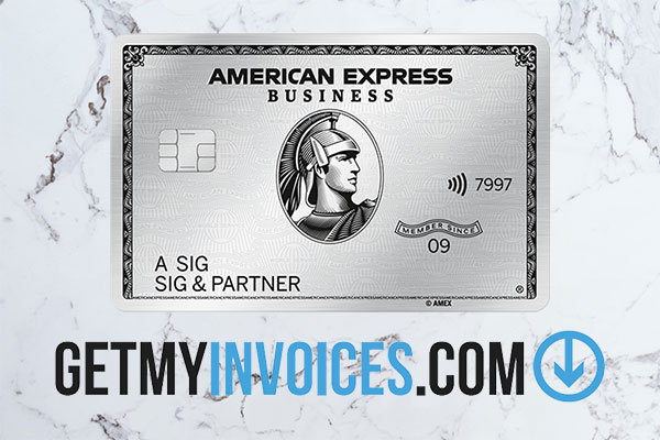 GetMyInvoices ist ein Benefit der American Express Business Platinum Card