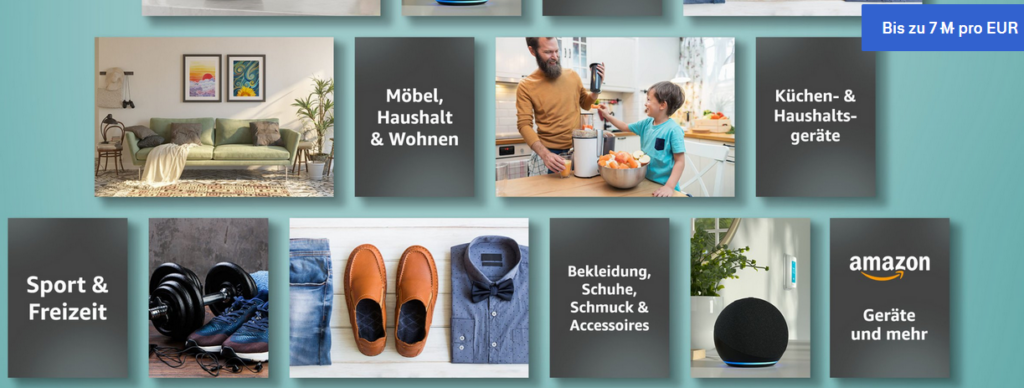 Meilen sammeln bei Amazon