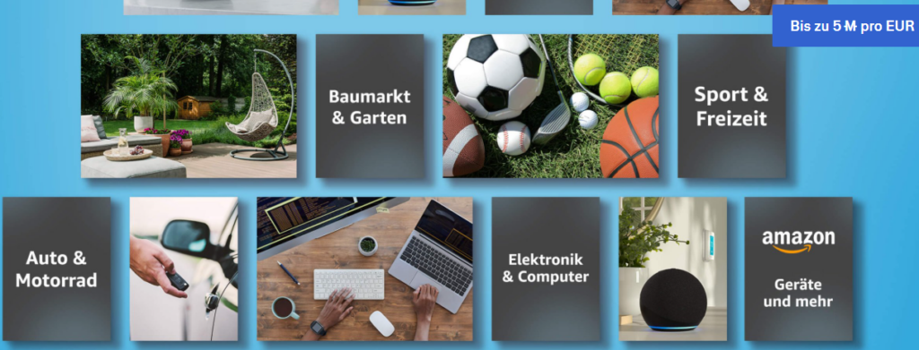 Meilen sammeln bei Amazon