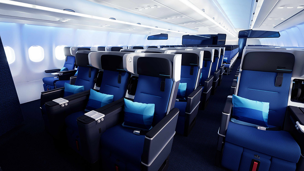 Ocean Blue Premium Economy Class