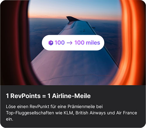 RevPoints zu Meilen umwandeln