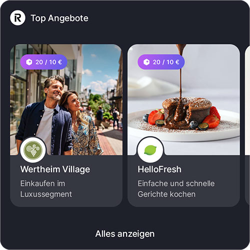 RevPoints beim Shopping sammeln
