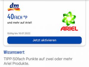 40fach Coupon Ariel