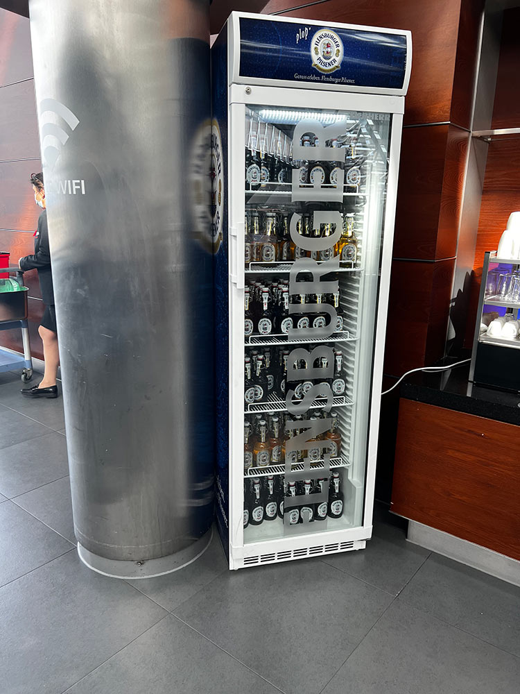 Bierkühlschrank Hamburg Airport Lounge