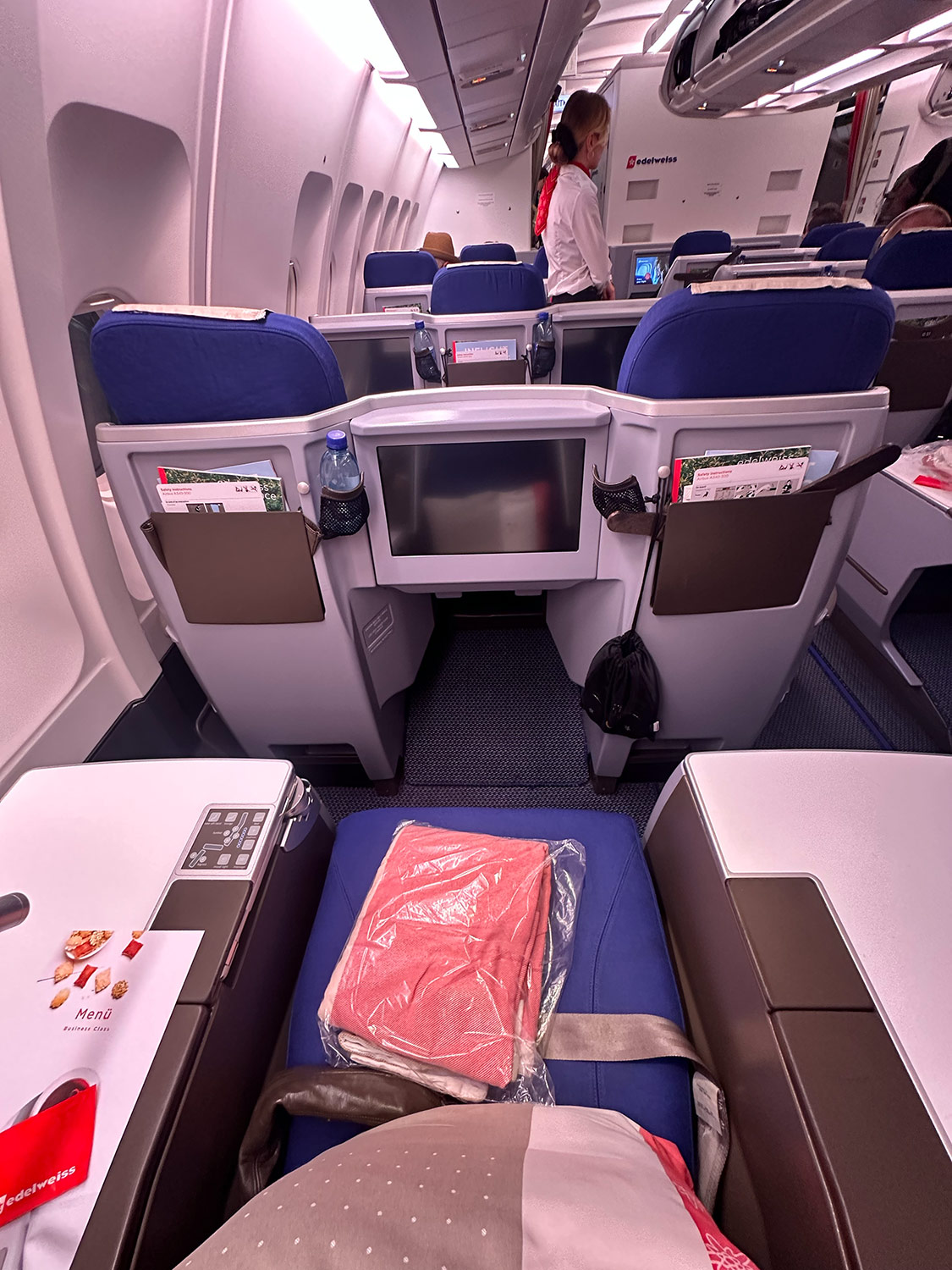 Edelweiss Business Class - der Thron-Sitz