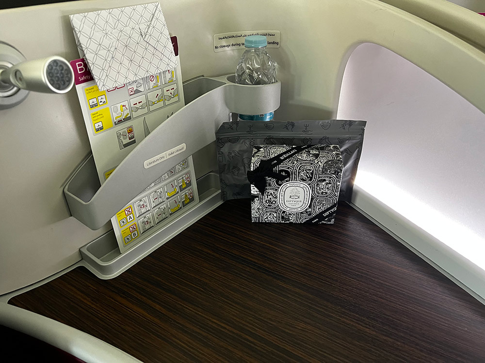 Qatar Airways Business Class - Ablage