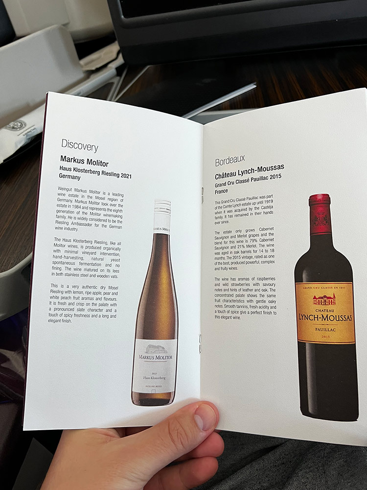 Riesling und Bordeaux