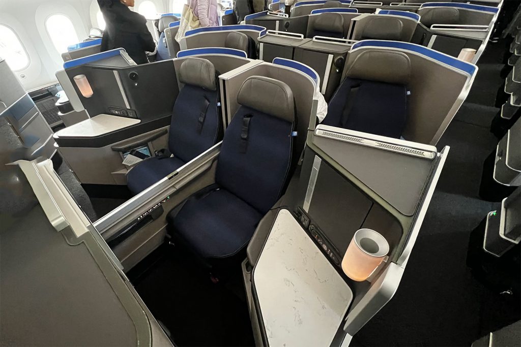 United Airlines Business Class Polaris