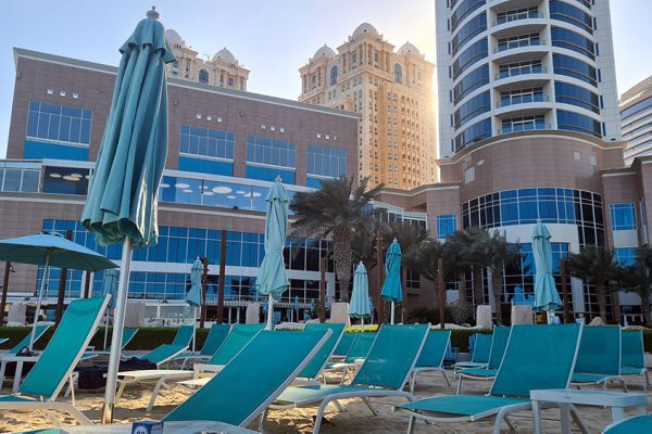 Strand vom Hilton Doha