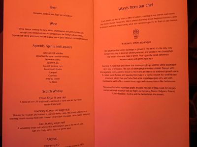 Emirates Business Class A380 - Drinks