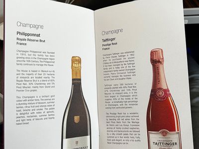 Qatar Airways Business Class - Champagner